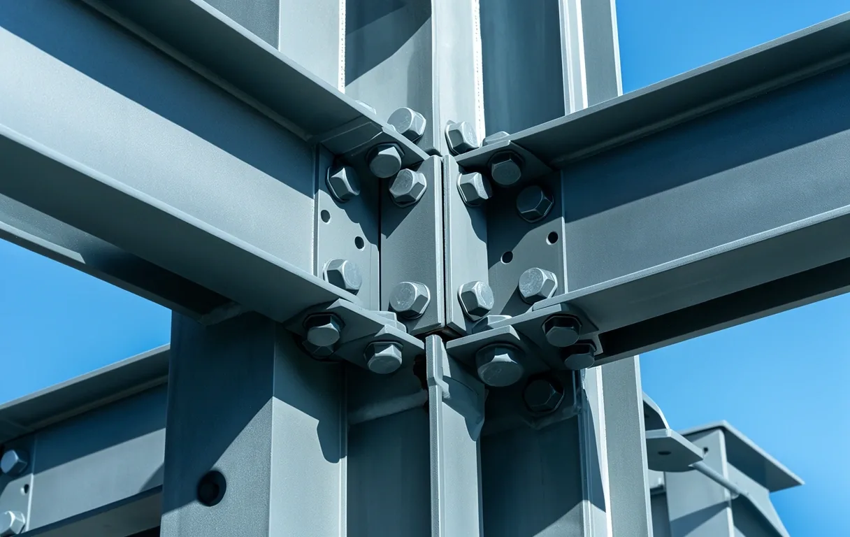 Detailed steel engineering connection