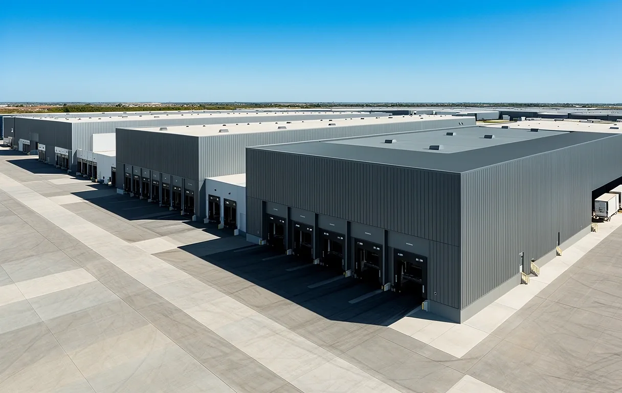 Industrial logistics center exterior