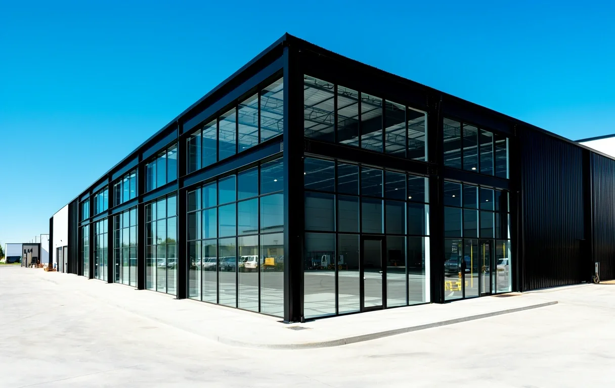 Retail steel structure