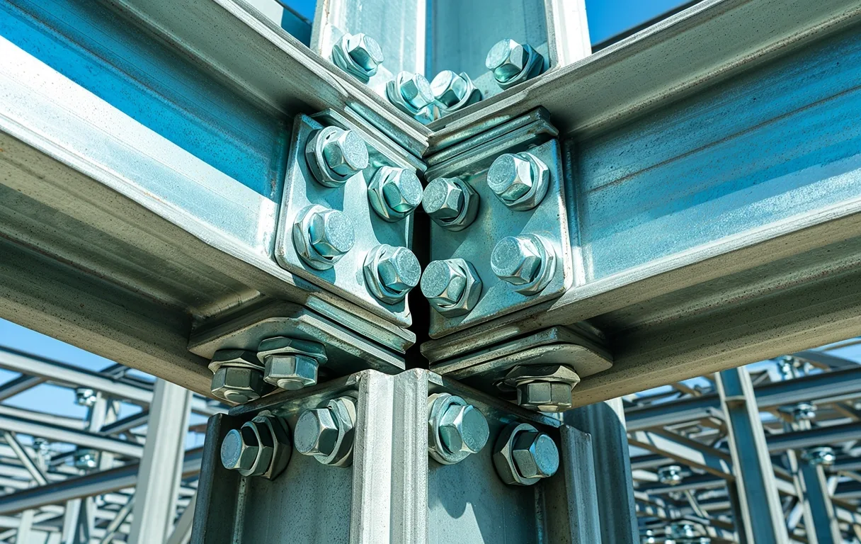 Structural steel engineering detail