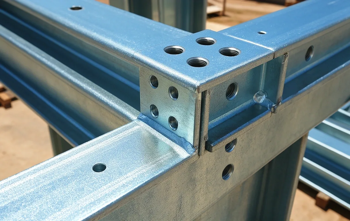 Clear-span steel structural assembly