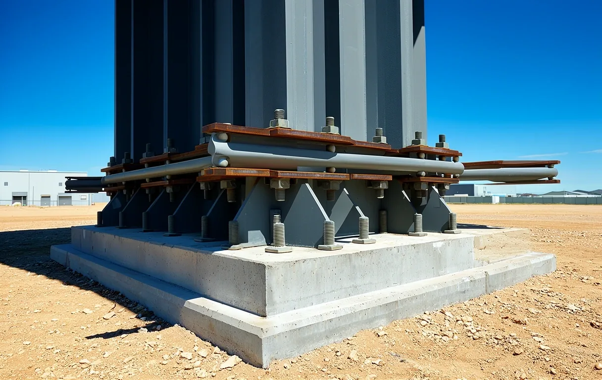 High-precision steel joint detail