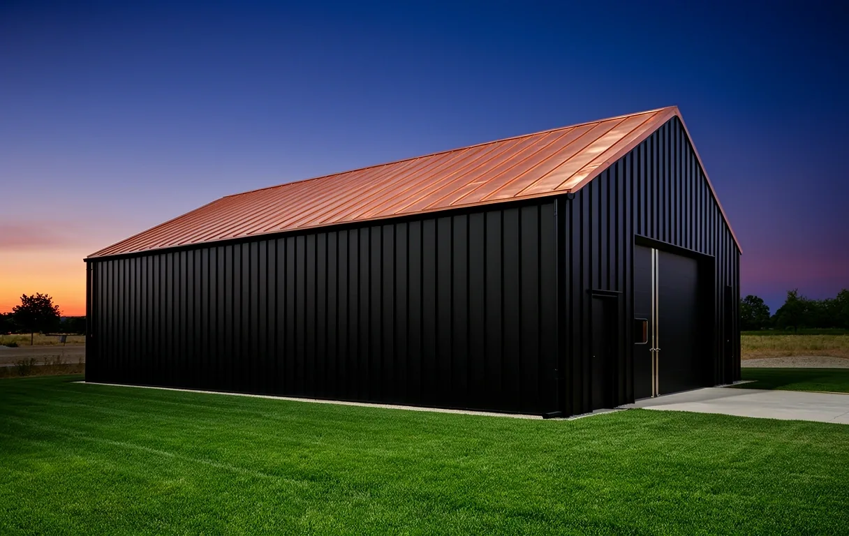 Residential steel workshop architecture