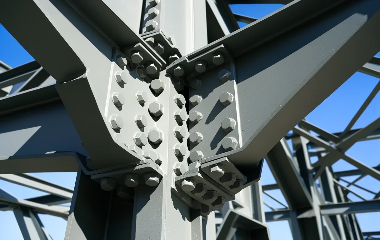Steel joinery detail